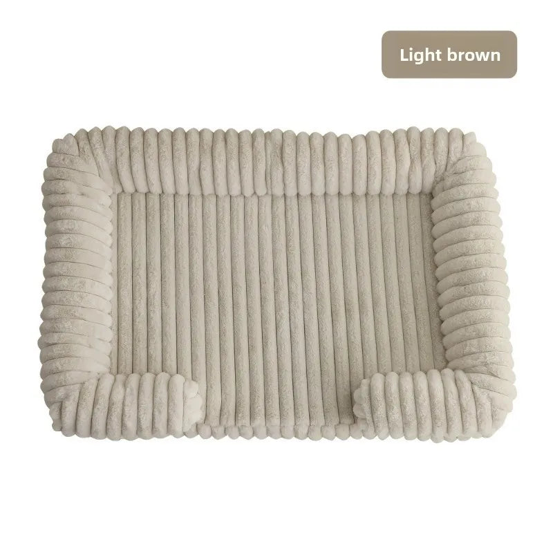 S M L XL XXL Calming Dog Bed Orthopedic Memory Foam Sofa Couch Waterproof Removable Cover Plush Mat for Small Medium Large Dogs