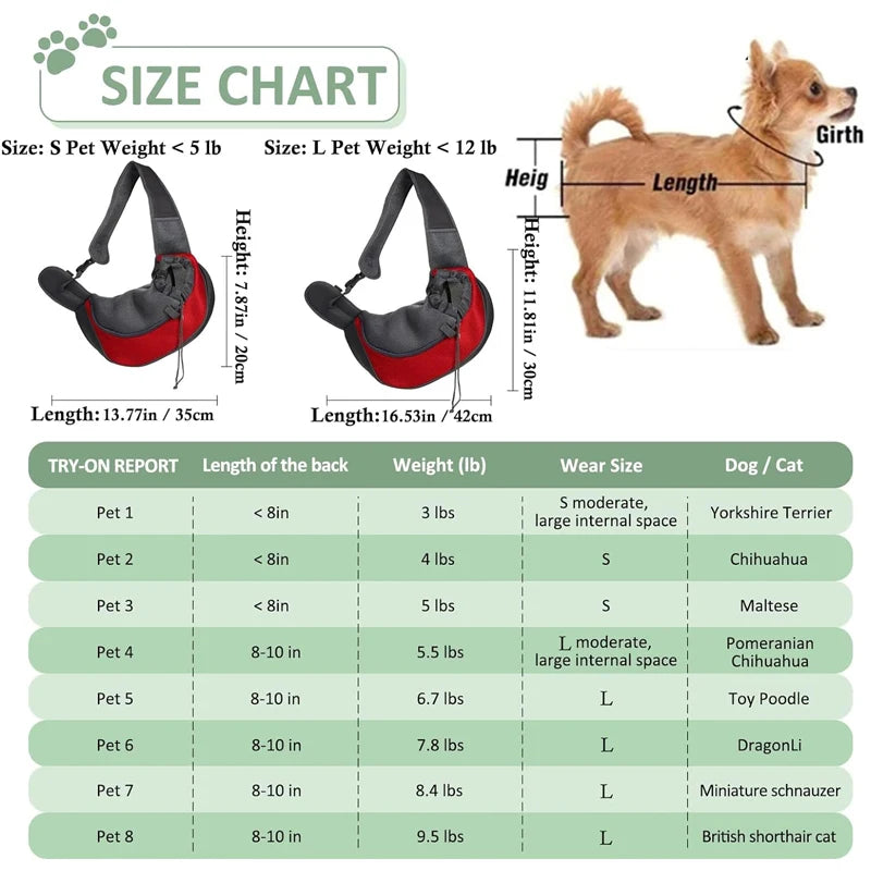 Universal Breathable Pet Carrier Shoulder Backpack
