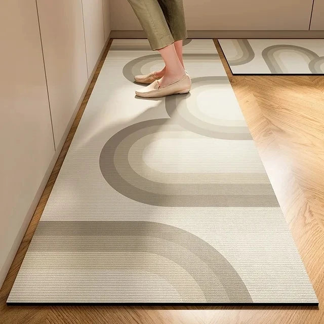New 1 PC Japanese Style Soft Kitchen Diatomite Mud Floor Mat, Super Anti Slip, Super Absorbent, Easy to Handle Carpet