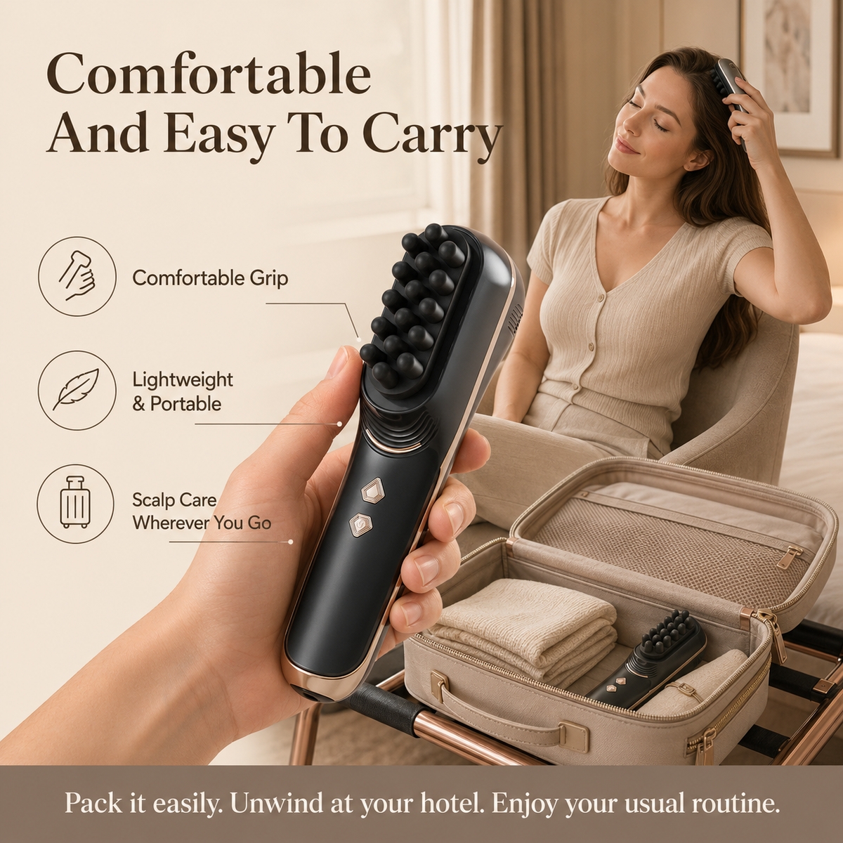 Five-Speed Electric Silicone Vibrating Scalp Massage Comb