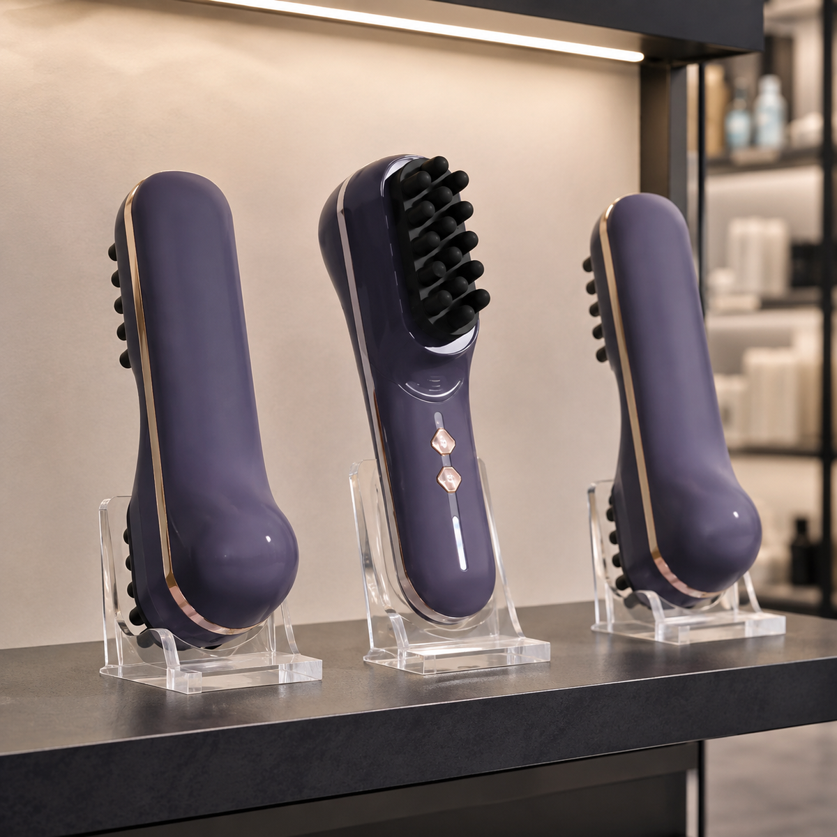 Five-Speed Electric Silicone Vibrating Scalp Massage Comb