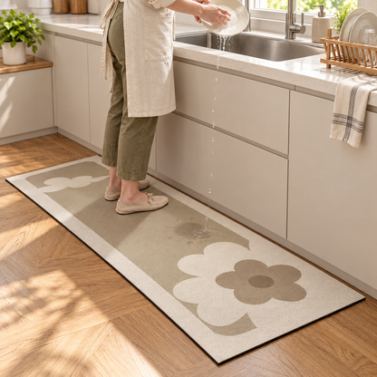 Japanese-Style Absorbent Non-Slip Diatomite Kitchen Floor Mat