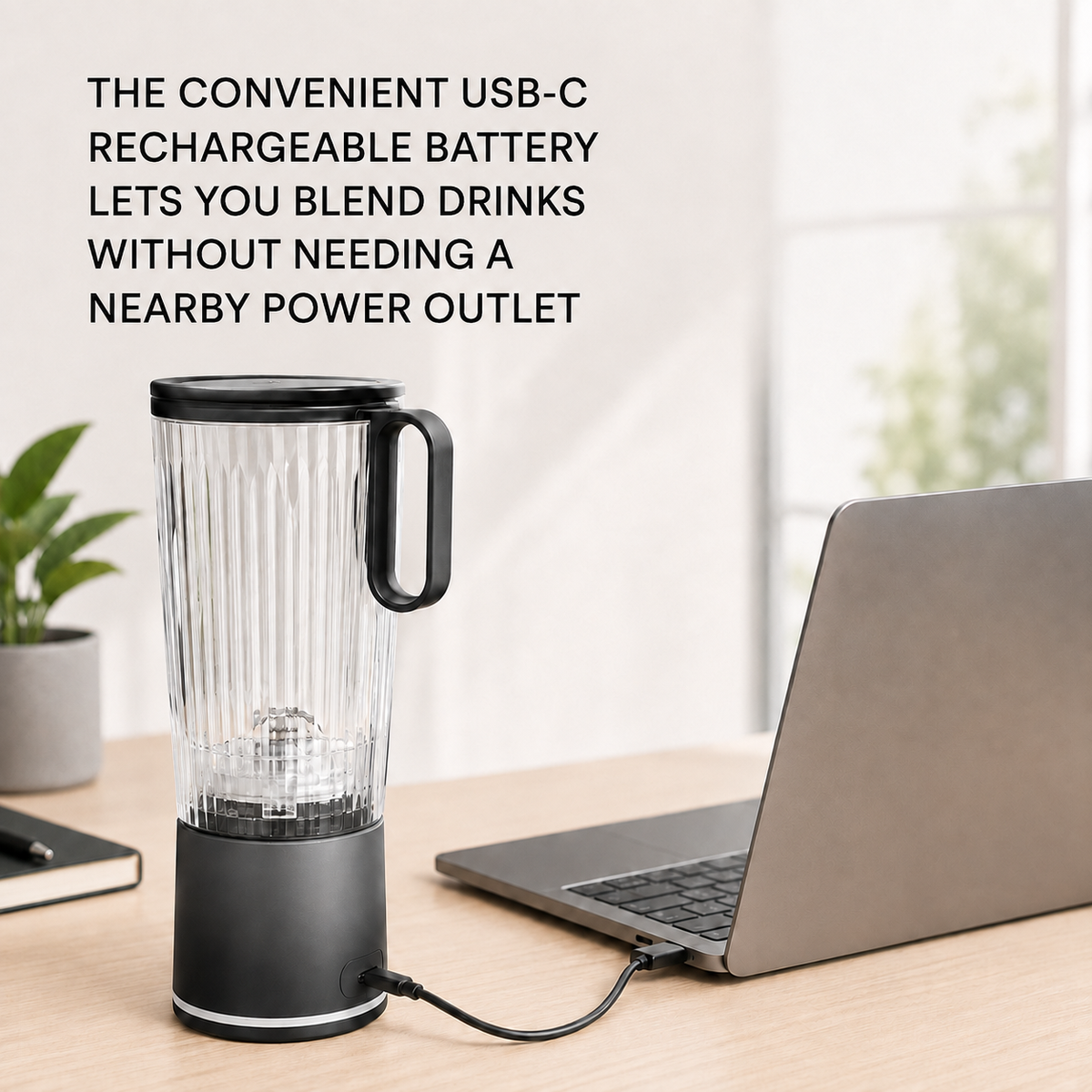 Portable USB Rechargeable Smoothie Blender - 600ml | 20floz