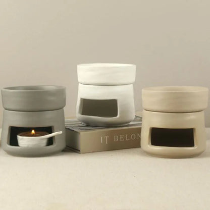 Modern Simplicity Style  Ceramic Aromatherapy Burner Essential Oil Furnace Indoor Smell Fragrance Censer Home Decor