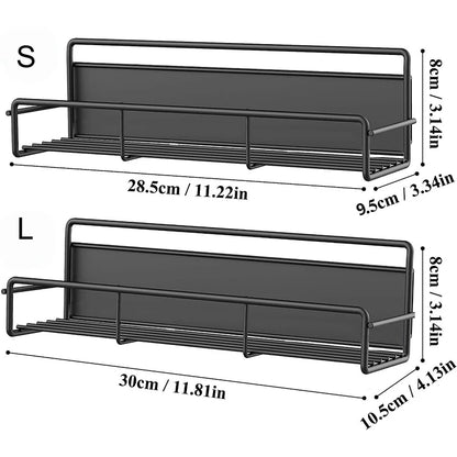 Magnetic Spice Rack for Refrigerator, Magnetic Shelf, Fridge Magnet Organizer, Magnetic Fridge Shelf for Kitchen Organization