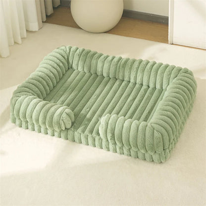 S M L XL XXL Calming Dog Bed Orthopedic Memory Foam Sofa Couch Waterproof Removable Cover Plush Mat for Small Medium Large Dogs