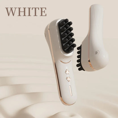 Electric Scalp Massage Comb 5-Speed Dual Silicone Head High Frequency Vibration Anti Hair Loss Hair Growth Scalp Massager