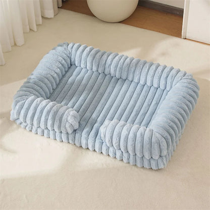 S M L XL XXL Calming Dog Bed Orthopedic Memory Foam Sofa Couch Waterproof Removable Cover Plush Mat for Small Medium Large Dogs