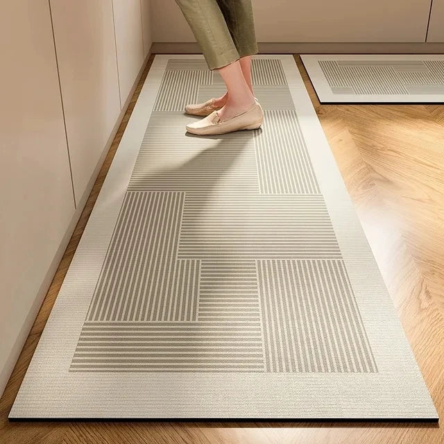 New 1 PC Japanese Style Soft Kitchen Diatomite Mud Floor Mat, Super Anti Slip, Super Absorbent, Easy to Handle Carpet