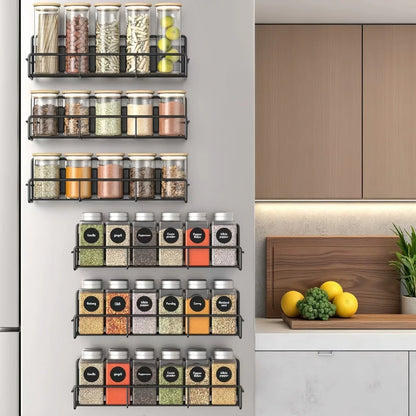 Magnetic Spice Rack for Refrigerator, Magnetic Shelf, Fridge Magnet Organizer, Magnetic Fridge Shelf for Kitchen Organization