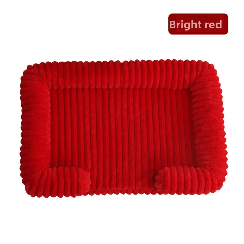 S M L XL XXL Calming Dog Bed Orthopedic Memory Foam Sofa Couch Waterproof Removable Cover Plush Mat for Small Medium Large Dogs