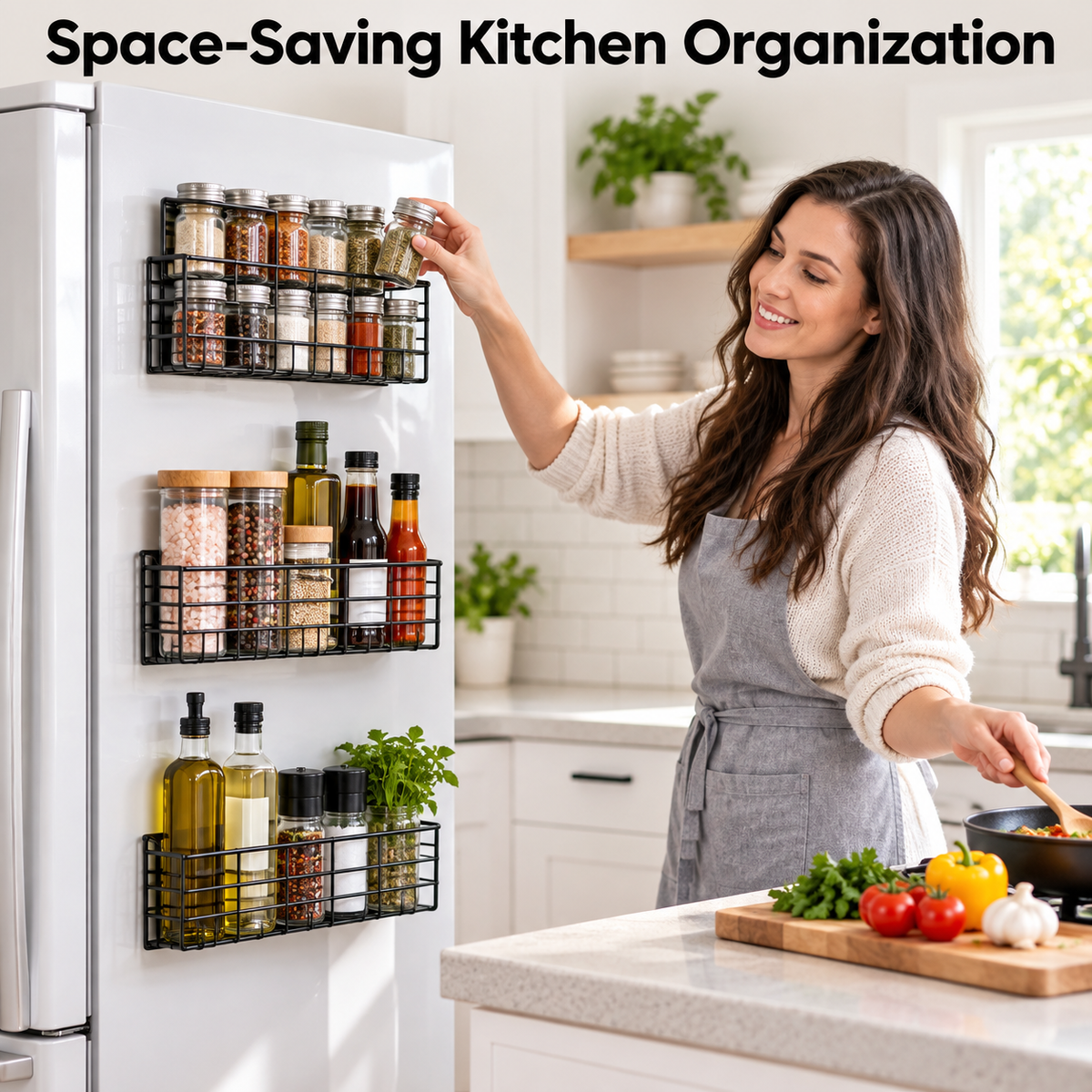 Strong Magnetic Storage Spice Rack