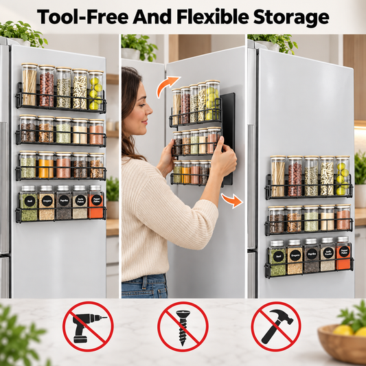 Strong Magnetic Storage Spice Rack