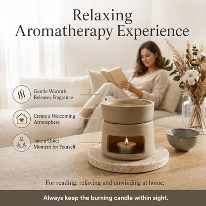 Stylish Indoor Ceramic Aromatherapy Oil Burner